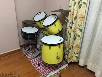 Cremona drumset with Powerbeat drumcoats