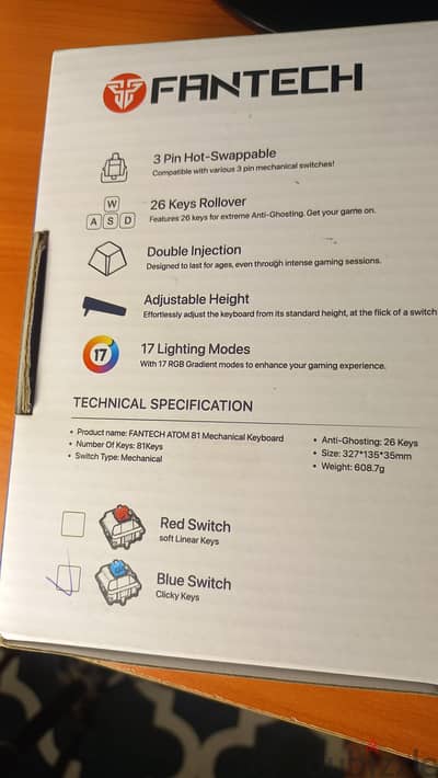 Gaming keyboard كيبورد جيمنج fantech