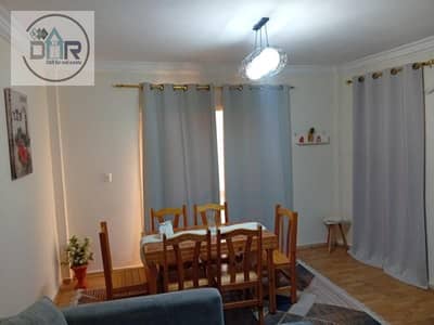 Furnished 3-bedroom apartment for rent in Dar Misr Compound, District 12, Sheikh Zayed.