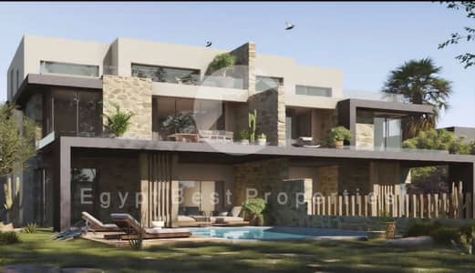 Early Deliver!! Town House 3-Beds Prime Location _Full Lagoons & Sea View + Fully Finished + A. C's @MARSA BAGHOUSH_NORTH COAST