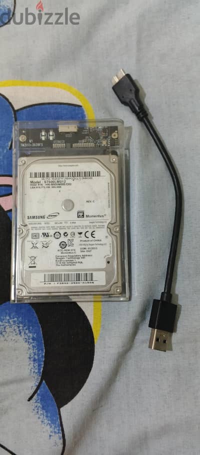 هارد سامسونج 500جيجا hdd هيلث ١٠٠٪ بالراكه