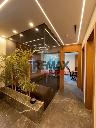 Fully furnished office for rent, air-conditioned, on the axis directly, 200 m Park Street Mall, Sheikh Zayed