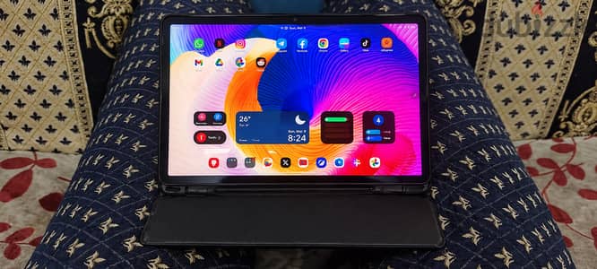 Samsung Galaxy Tab S8 8/128 WiFi روز جولد | شبه زيرو + S Pen + كيبورد