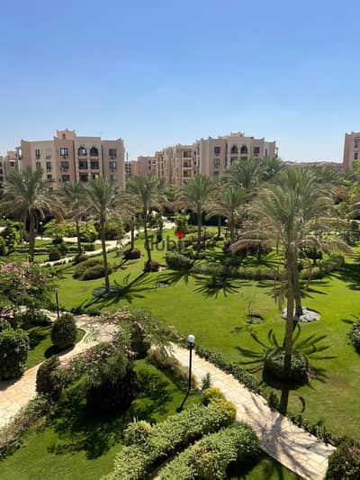 For sale in Al Rehab, a 90m apartment in phase five with a wide view of the garden