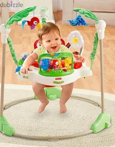 نطاطة أطفال فيشر برايس الأصلي Fisher Price Jumperoo بحالة ممتازة".