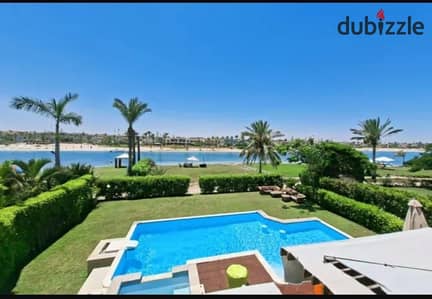 Luxury Standalone Villa for Sale | Marina 5, North Coast | First Row on a Sandy Lagoon | Private Beach