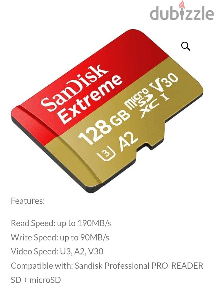 SanDisk Extreme  UHS-I  U3  V30  A2 5