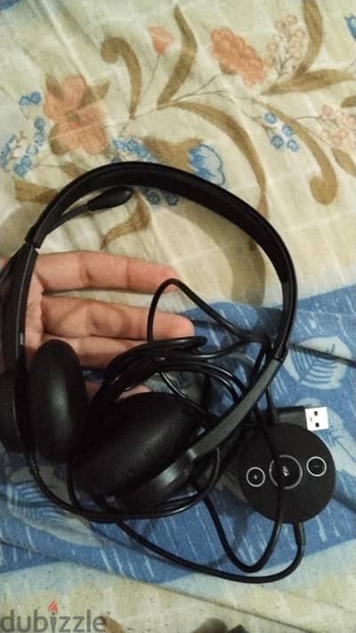 سماعة Cyber Acoustics AC-204ENC USB أصلية للـ Call Center  سم