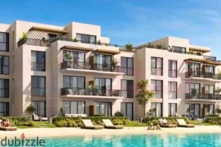 شالية Resale للبيع 117م بجاردن الساحل الشمالي - سيلفر ساند (أرقي مشروع - ڤيو بحري مفتوح على اللاجون)