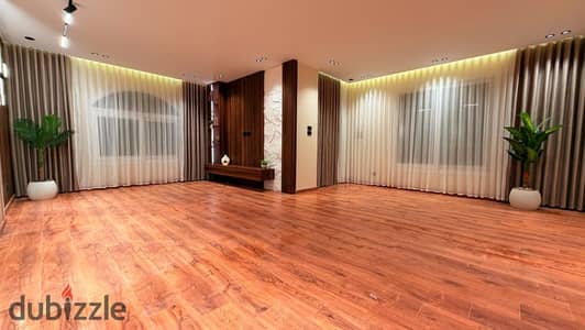 175 square meters apartment for sale in Madinaty, view wide garden, super lux finishes