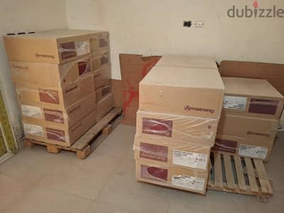 بلاط سقف معلق ارمسترونج جديد بالكرتونه استيراد