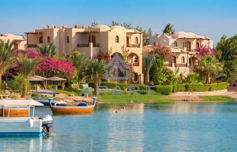 Lowest Price Fully Finished 1stRow 2BR Chalet Sea+Lagoon View 0%DP Over 8Y In New Gouna By Orascom