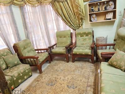 أنتريه خشب زان اصلي ٦ قطع