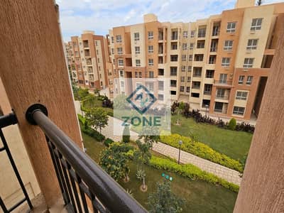 Apartment for sale in Madinaty (Zone B8): 5th floor, 107 sqm, garden view. Features a 12-year installment plan and an exceptional price—saving 4 milli