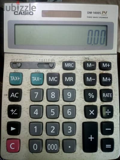ألة حاسبة Casio DM-1400S بحالة ممتازة