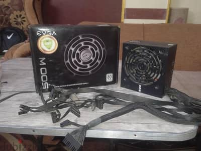 power supply 500 w plus 80 EVGA