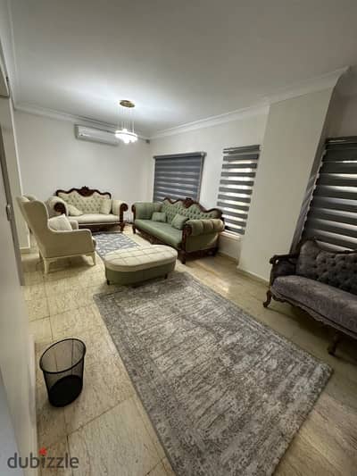 Furnished villa for rent in Al Rehab, Model B; prime location near Services.