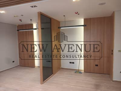 Ready to move fully finished office with AC 66 meter for rent in District 5 New Cairo
