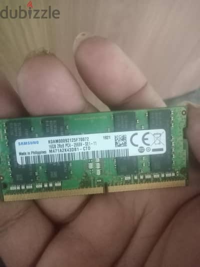 بيع رامه لاب توب 16 جيجا وهارد سامسونج m2 512 بسعر مغري