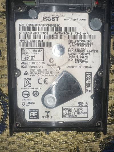 HGST 500gb 7200RPM