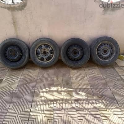 طقم جنوط بالكوتش مقاس 14