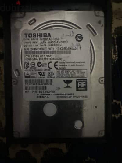 Toshiba 500gb 2.5 sata