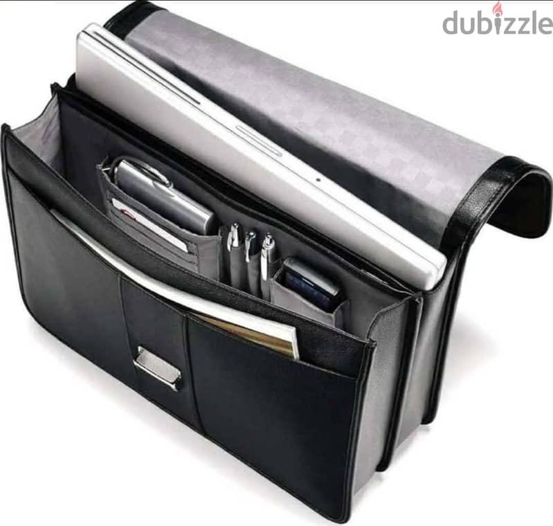 Samsonite Leather Flapover Briefcase 1