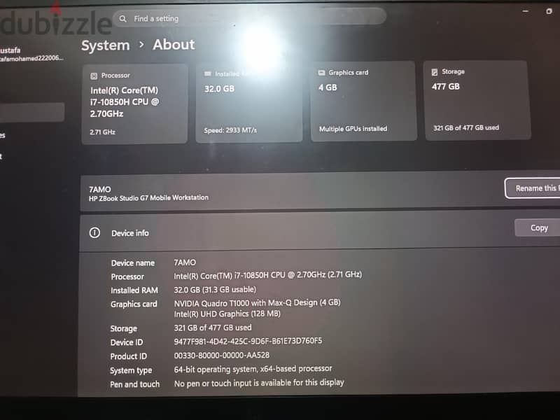 HP ZBook Studio G7 – Mobile Workstation 5