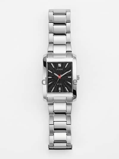 ساعة جيس رجالي أصلية (Guess Men's Watch) - سوار ستانلس ستيل بحالة ممتا