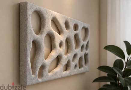 لوحة حائطية فنية ثلاثية الأبعاد – Organic Stone