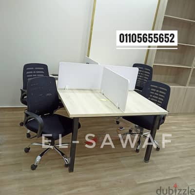 مكاتب موظفين،خلية عمل، مكاتب موظفين، ورك استيشن، work station