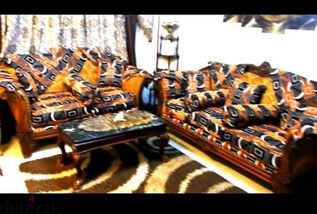 living room  انتريه للبيع خشب زان