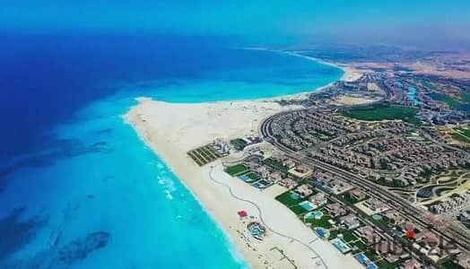 Down payment of 72m chalet with lagoon view in South Mid, minimum down payment and longest repayment period, one of the projects of Talaat Moustafa Group TMG