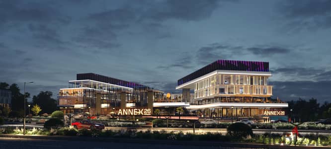 Clinic for sale in Annex 26 Mall, 26th of July Axis; 5% down payment, fully finished