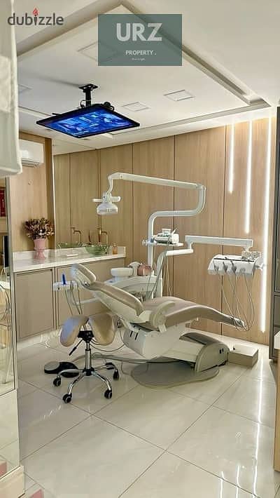 Fully finished air conditioned clinic for sale on Suez Road 15 year installments huge discount next to Madinaty near Rehab and Golden Square