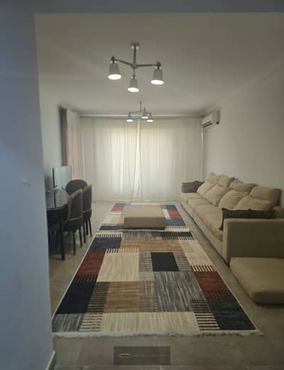 Fully furnished 130 sqm apartment for rent in Sheikh Zayed (Janna Zayed 2 Compound); prime location near HyperOne and the Alexandria Road.