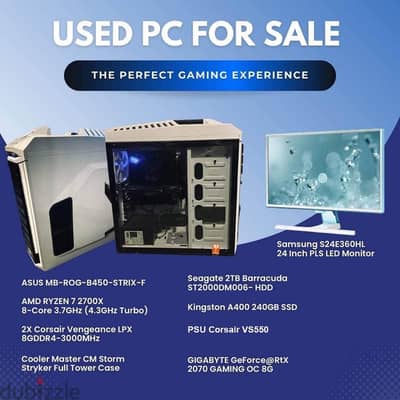 Complete Gaming PC Setup for Sale