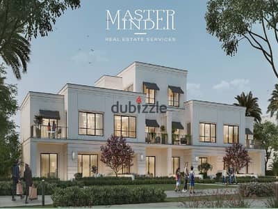 Town House fully finished with prime location for sale with installments till 2029 in Belle Vie New Zayed by Emaar Misr