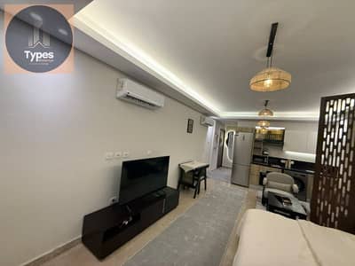 شقة مفروشة بالكامل للإيجار في ZED West – 59م – الدور الرابع – إطلالة لاندسكيب