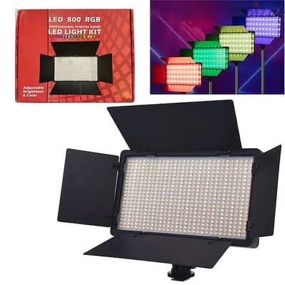 كشاف إضاءة LED 800 RGB سينمائي زيرو بالعلبة والمشتملات