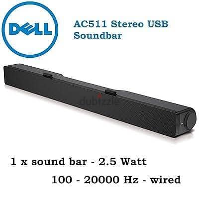 سماعة للشاشات Dell الحديثة وتنفع للابتوب DELL AC511