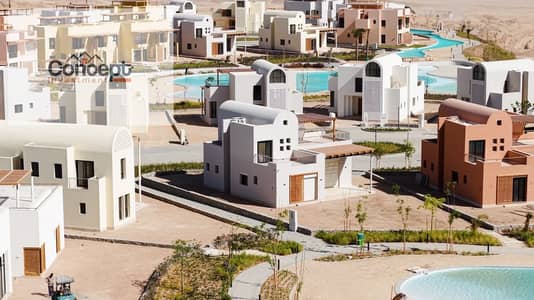 للبيع شقة غرفتين بحديقة خاصة في Ledge Flare – مكادي هايتس makadi heights red sea