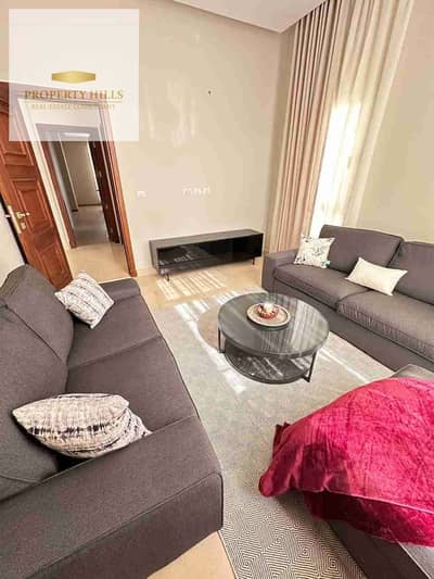 The last penthouse for sale, immediate delivery, with installments over 9 years, fully finished, in Golden Square, Fifth Settlement.   Unit type: Penthouse Area: 145 square meters Down payment: 10%, the rest over 9 years, interest-free Total installment pr