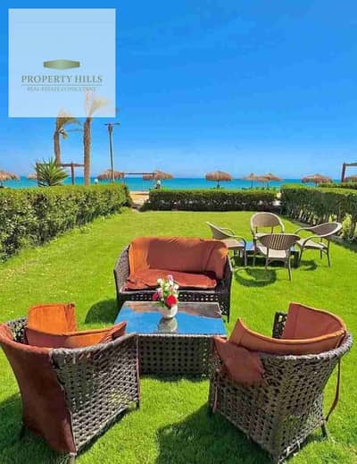 Fully finished Chalet for Sale in La Vista – Viewing Available Anytime – Sea View  Unit Type: Chalet  Area: 150 sqm  Garden Area: 60 sqm  Finishing: Fully finished  Viewing: Ready anytime   Village Features:  Direct sea view  Modern designs with high-qual