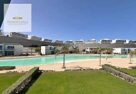 عارضه اخر شاليه vip بالسعر ده وبخصم يصل الي 35% تلات غرف متشطب بالتكيفات بڤيو علي لاجون و بحر