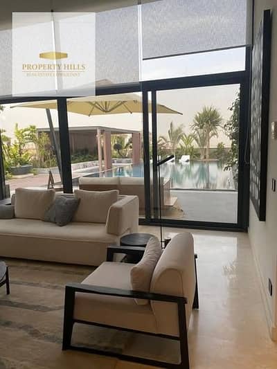 for sale villa prime location in Swan Lake Compound - Hassan Allam next to Golf Views in Palm Hills fully finished