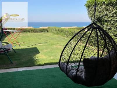 Ready villa for rent in Boho Village in Ain Sokhna, fully finished and ready for inspection, with a double view facing the sea