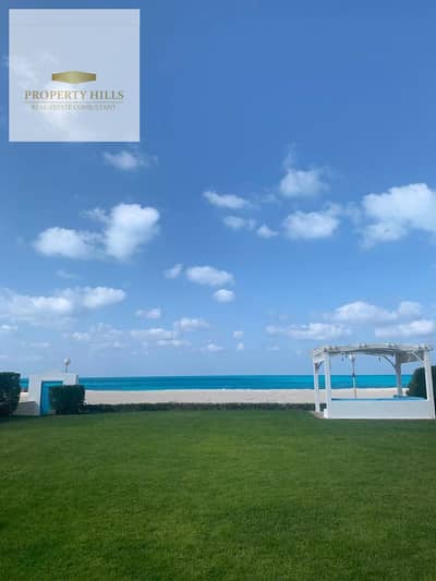 Twin House Villa for Sale, Fully Finished, Next to Marassi, First Row by the Sea, Installments Over 15 Years