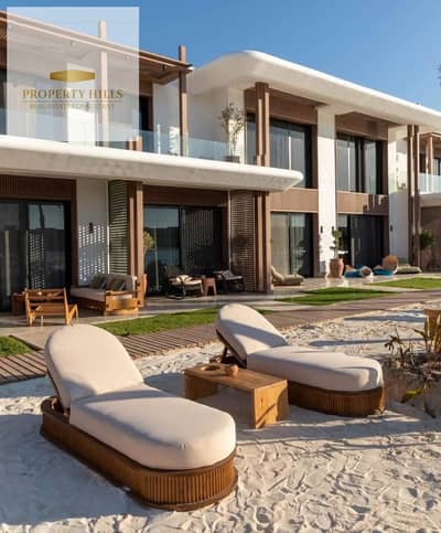 Beachfront chalet with high privacy, offered for 5 million with the remaining installments over long periods.
