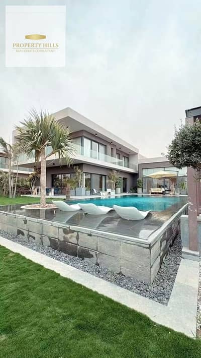Villa for sale in Palm Hills, fully finished, with a down payment of 5 million and large facilities for paying the remaining amount.